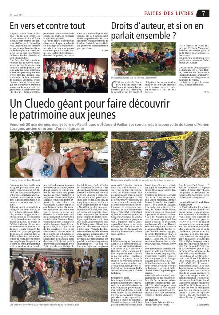 Faites des livres St-Junien 2022