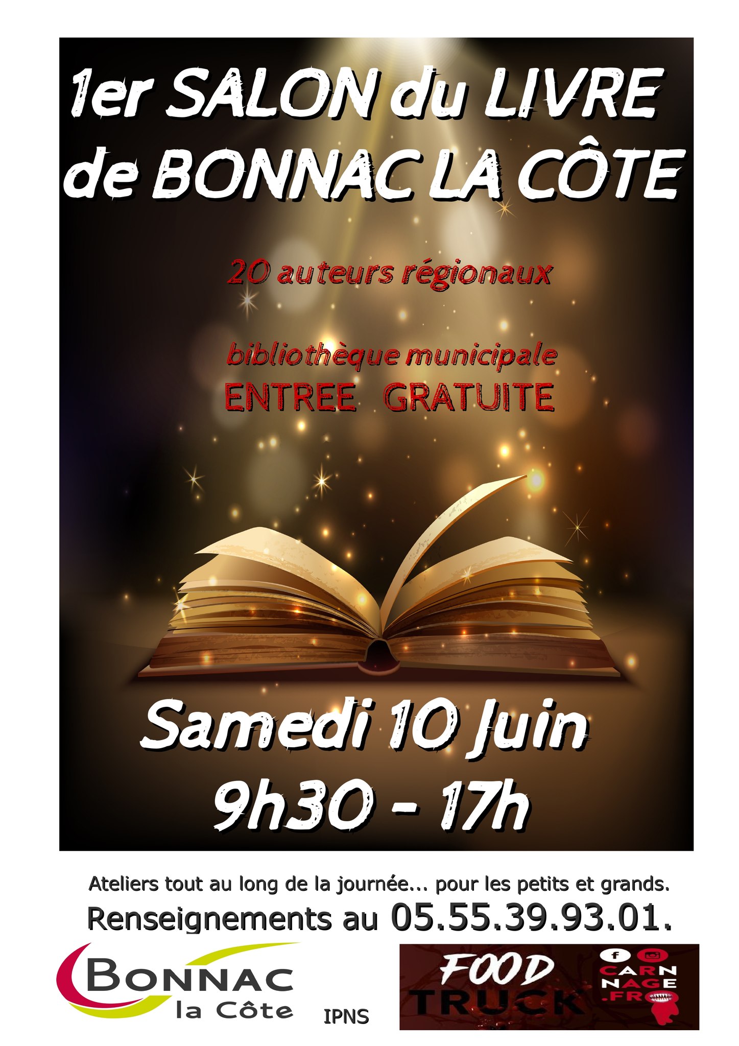 Salon du Livre de Bonnac-la-Côte, 2023, première édition