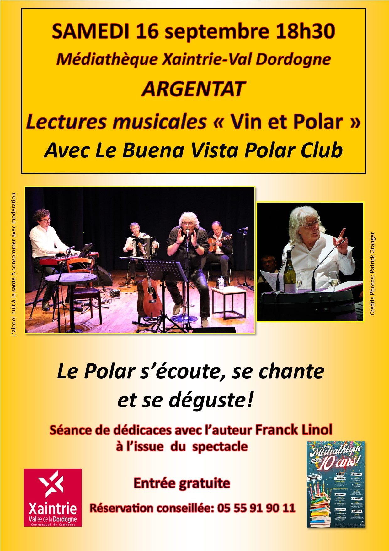 Spectacle du Buena Vista Polar Club à Argentat, 16 sept.2023
