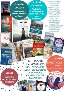 Salon du Livre de Cussac, Lire au pays des Feuillardiers, 26 novembre 2023