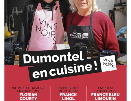 Vins Noirs Limoges, 2024, Affiche "Dumontel en cuisine !"