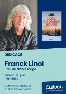 Affiche Franck Linol chez Brive Cultura 2024_06_08