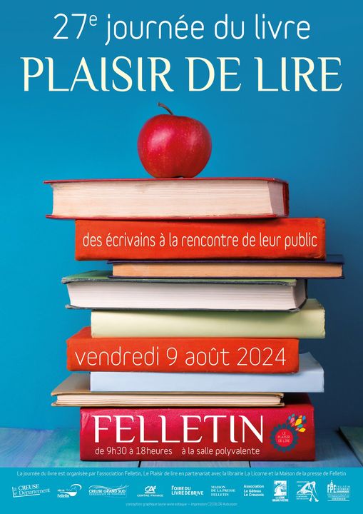 Salon du Livre de Felletin, Plaisir de lire, 2024