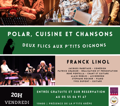 Affiche Buena Vista Polar Club à Boisseuil, Deux flics aux p'tits oignons ! le 15 novembre 2024