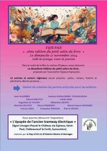 Petit salon du Livre d'Eyjeaux, Fête du cochon, 17 novembre 202, Franck Linol