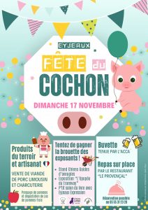 Eyjeaux, Fête du cochon, 17 nov 2024 Salon du Livre, Franck Linol