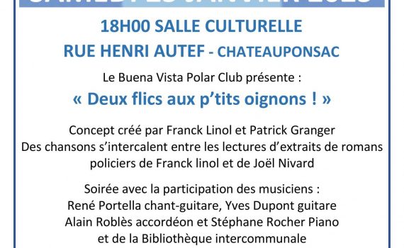 Franck Linol, Nuit de la lecture à Chateauponsac, avec le Buena Vista Polar Club