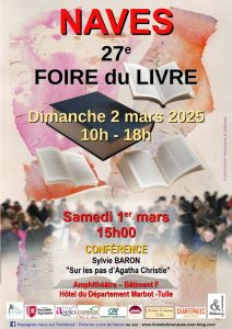 Affiche de la Foire du Livre de Naves, 2025