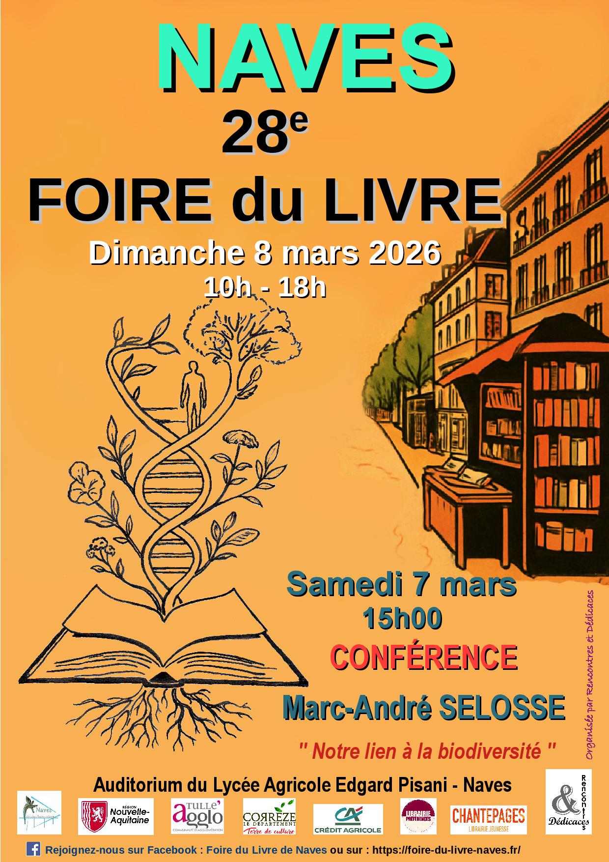 Affiche Foire du Livre de Naves, 2026